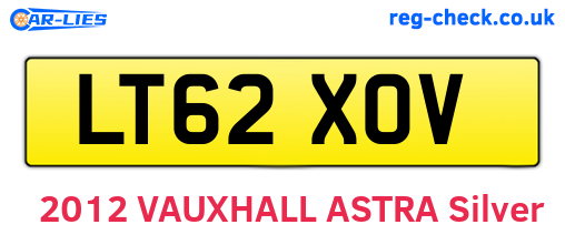 LT62XOV are the vehicle registration plates.