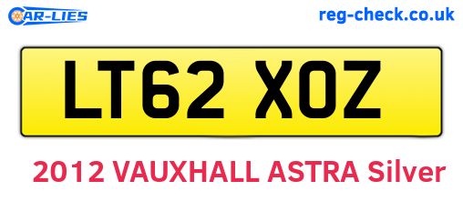 LT62XOZ are the vehicle registration plates.