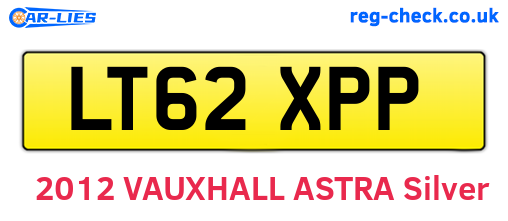 LT62XPP are the vehicle registration plates.