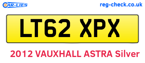 LT62XPX are the vehicle registration plates.