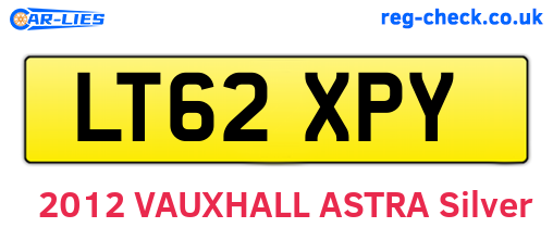 LT62XPY are the vehicle registration plates.