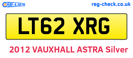LT62XRG are the vehicle registration plates.