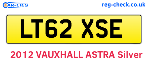 LT62XSE are the vehicle registration plates.