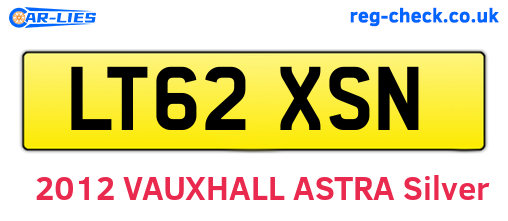 LT62XSN are the vehicle registration plates.