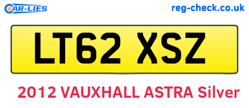 LT62XSZ are the vehicle registration plates.