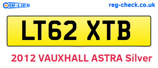 LT62XTB are the vehicle registration plates.