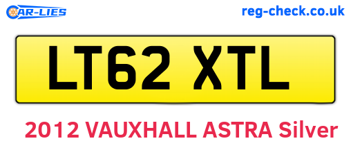 LT62XTL are the vehicle registration plates.