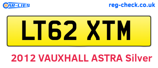 LT62XTM are the vehicle registration plates.