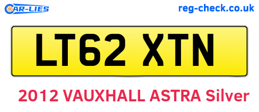 LT62XTN are the vehicle registration plates.