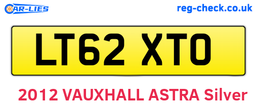 LT62XTO are the vehicle registration plates.