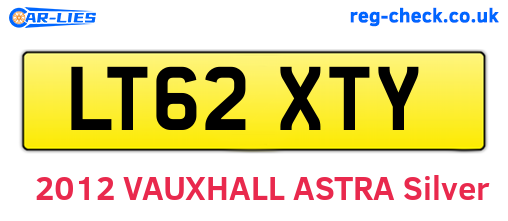 LT62XTY are the vehicle registration plates.