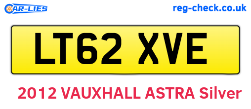 LT62XVE are the vehicle registration plates.