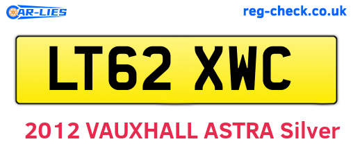 LT62XWC are the vehicle registration plates.