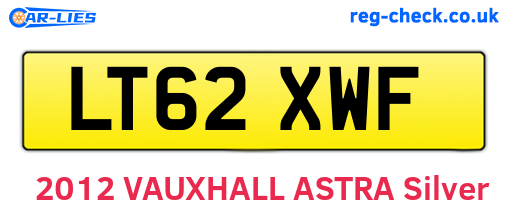 LT62XWF are the vehicle registration plates.