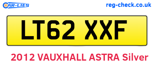 LT62XXF are the vehicle registration plates.