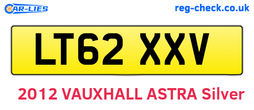 LT62XXV are the vehicle registration plates.