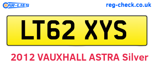 LT62XYS are the vehicle registration plates.