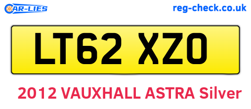 LT62XZO are the vehicle registration plates.