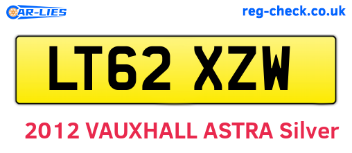LT62XZW are the vehicle registration plates.