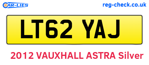 LT62YAJ are the vehicle registration plates.