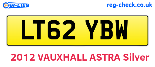 LT62YBW are the vehicle registration plates.