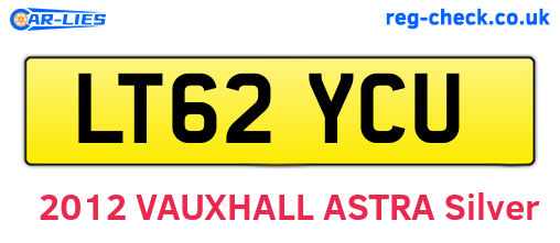 LT62YCU are the vehicle registration plates.