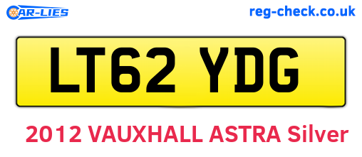 LT62YDG are the vehicle registration plates.