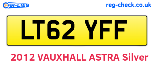 LT62YFF are the vehicle registration plates.