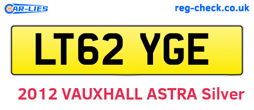 LT62YGE are the vehicle registration plates.