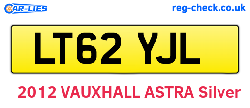 LT62YJL are the vehicle registration plates.