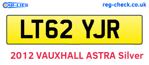 LT62YJR are the vehicle registration plates.