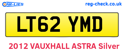 LT62YMD are the vehicle registration plates.