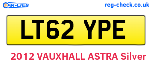 LT62YPE are the vehicle registration plates.