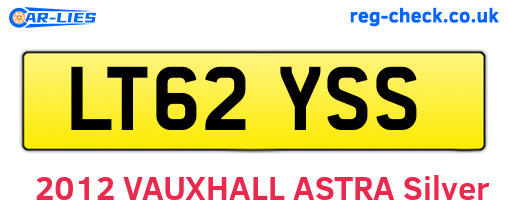 LT62YSS are the vehicle registration plates.