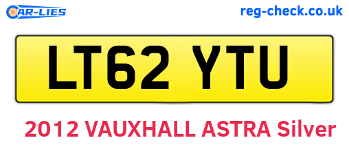 LT62YTU are the vehicle registration plates.