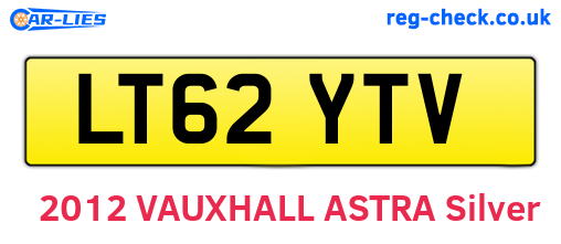 LT62YTV are the vehicle registration plates.