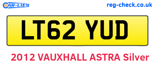 LT62YUD are the vehicle registration plates.