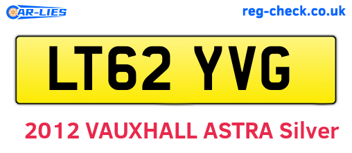 LT62YVG are the vehicle registration plates.