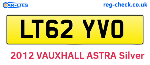 LT62YVO are the vehicle registration plates.