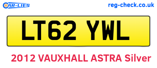 LT62YWL are the vehicle registration plates.
