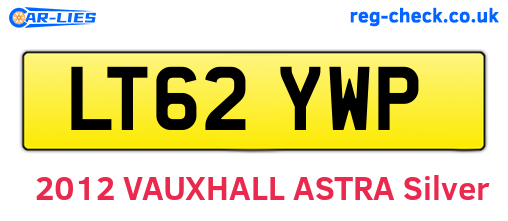 LT62YWP are the vehicle registration plates.