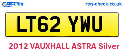 LT62YWU are the vehicle registration plates.