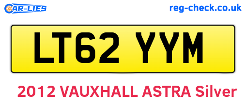 LT62YYM are the vehicle registration plates.
