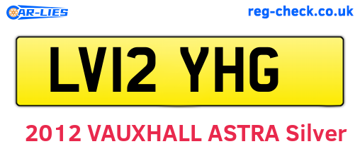LV12YHG are the vehicle registration plates.