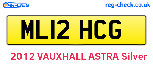 ML12HCG are the vehicle registration plates.