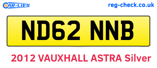 ND62NNB are the vehicle registration plates.