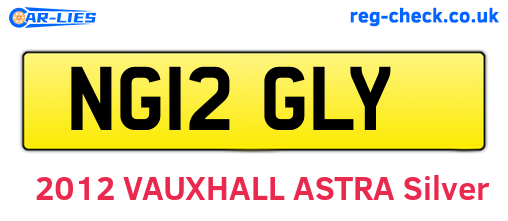 NG12GLY are the vehicle registration plates.