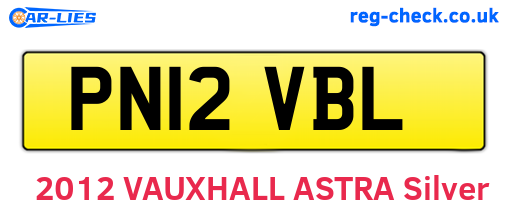 PN12VBL are the vehicle registration plates.