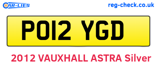 PO12YGD are the vehicle registration plates.
