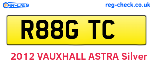 R88GTC are the vehicle registration plates.